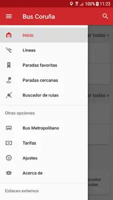 Bus Coruña android App screenshot 2