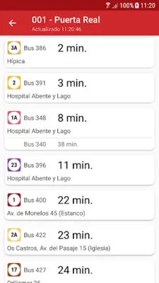 Bus Coruña android App screenshot 6